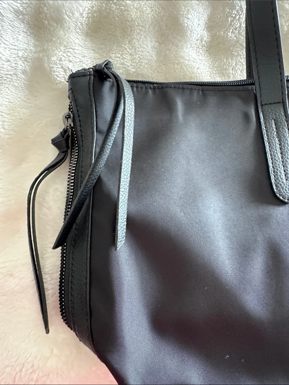 BOLLIER Black Nylon Tote Bag